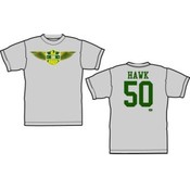 AJ Hawk "Hawk Logo" Grey T-Shirt