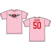 AJ Hawk "Wing Logo" Pink T-Shirt