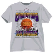 Los Angeles "Fifteen Time Champions" Grey T-Shirt