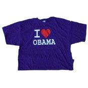 Barack Obama "I Love Obama" Navy Tshirt