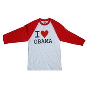Barack Obama "I Love Obama" White/Red T-Shirt.