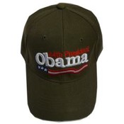 Barack Obama Green 44th President Cap