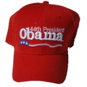 Barack Obama Red 44th President Cap
