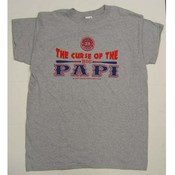Grey "The Curse of The Papi" T-Shirt