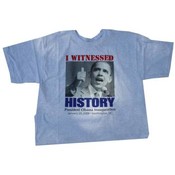 Barack Obama "I Witnessed HIstory" Grey T-shirt