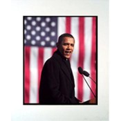 Barack Obama Speech 11" x 14" Photograph in a Matt