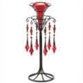 Red Victorian Candleholder