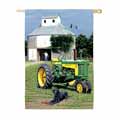 Regular Sized Flag-Busted John Deere and Black Lab