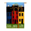 Garden Sized Flag - Faith Hope Love