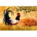 Doormat - French Roosters