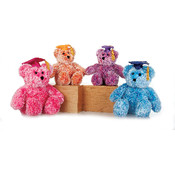 7.5" 4 Assorted Cuddle Bean Bag Graduation Bears