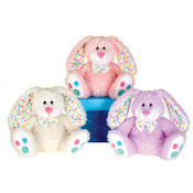7" 3 Asst. Color Jelly Bean Bunnies