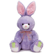 24" Sitting Lavender Bunny