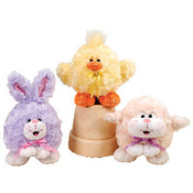 5.5" 3 Assorted Ball Easter Animals