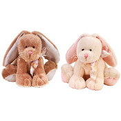 8" 2 Assorted Color Poseable Bunnies