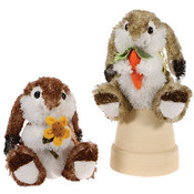 9" Sitting Long Earred Bunnies
