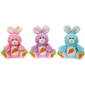 10.5" 3 Assorted Color Sitting Bunnies