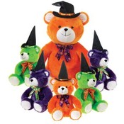 11" 3 Assorted Color Hi-Mink Sitting Bears