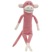 17" Pink Chenille Knitted Paul Frank Monkey