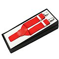 Men's Bright Red Suspenders