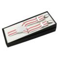 Men's White and Red Suspenders