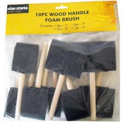 10 Piece Foam Paint Brush set