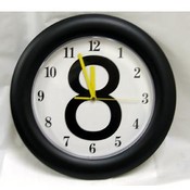 Eight Ball Wall Clock