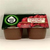 Lucky Leaf Cinnamon Applesauce 4 oz. Cups