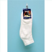 Men's White Ankle Sport Sock Size 9-11