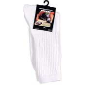 Bright Star Men's White Crew Sock Size 10-13