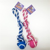 Spunkeez Rope Tug with Ball 13"