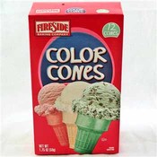 Fireside Ice Cream Color Cake Cones