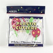 Penley H/D Plastic Combo Fork/Knife/Spoon