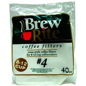 Brew Rite (#4) Cone Coffee Filters