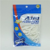 Aim 60 ct Floss Picks Nylon Thread