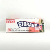 Fresh Seal Quart Storage Bags Resealable