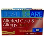 "Allerfed" Cold and Allergy Tablet PE Formula