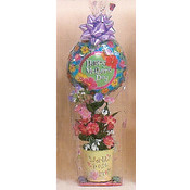 Pail with Flowers and Balloon