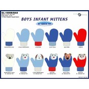 Boys Infant Mittens W/ Squeaky Toy