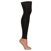 Girls Footless Tights W/ Lace Trim