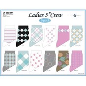 Ladies 5" Crew Socks