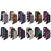 Ladies Argyle Socks  3 Pack