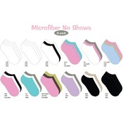 Ladies Microfiber No Show Socks - 3 Packs