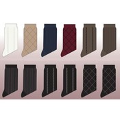 Ladies 1 Pk Textured Microfiber Crew Socks