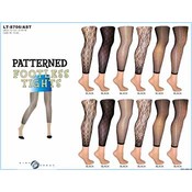 Ladies Textured Footless Tights