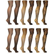 Women's Raschel Openwork Tights- Queen Size