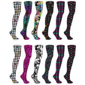 Junior Paper Print Footed Tights