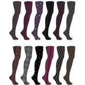 Women's Tailored Paper Print Footed Tights