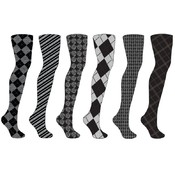 Women's Jacquard/Pattern Footed Tights - Queen
