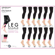 Ladies Opaque Footless Tights With Contrast Lace